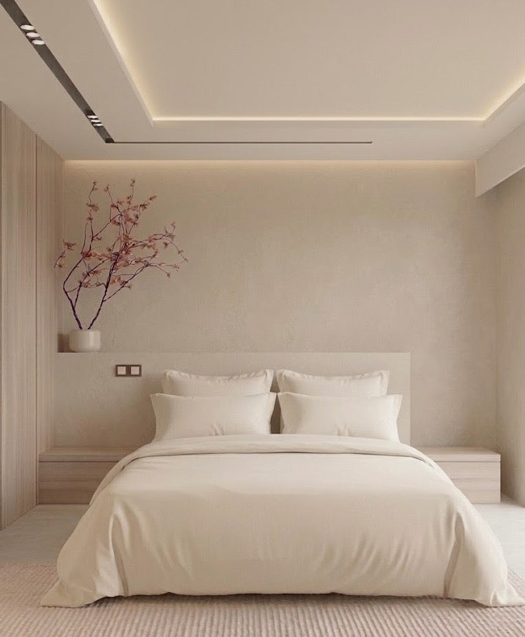 СПАЛЕН КОМПЛЕКТ MINIMALIST КРЕМ